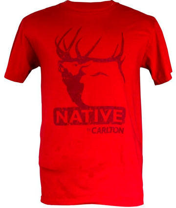 Native Elk Red Tee